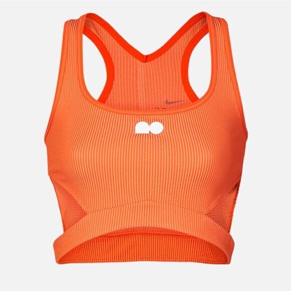 Nike Naomi Osaka Court Challenger Tennis Crop Tank Top Size Large L Orange New - Picture 2 of 10